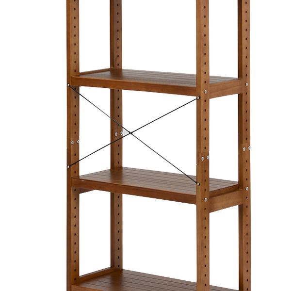 オープンラック 4段 木製 フリーラック 幅60cm （ 木製ラック シェルフ