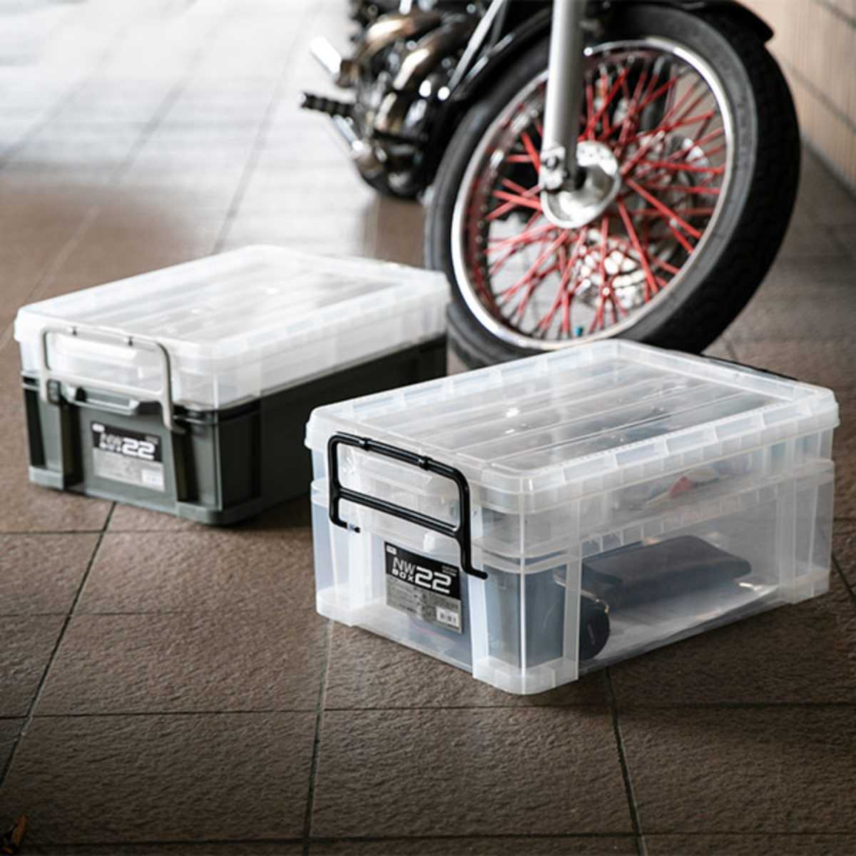 JEJアステージ 収納ボックス 幅37.9×奥行54.5×高さ24.5cm 2段 NW