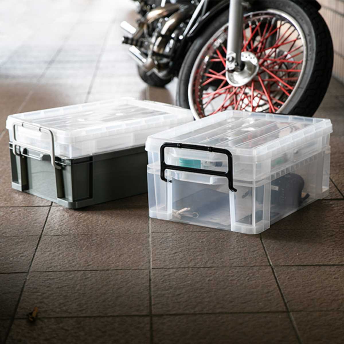JEJアステージ 収納ボックス 幅37.9×奥行54.5×高さ24.5cm 2段 NW