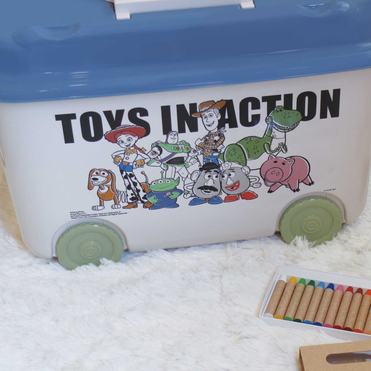 おもちゃ箱 トイ・ストーリー キャスター付き （ 収納ボックス ふた