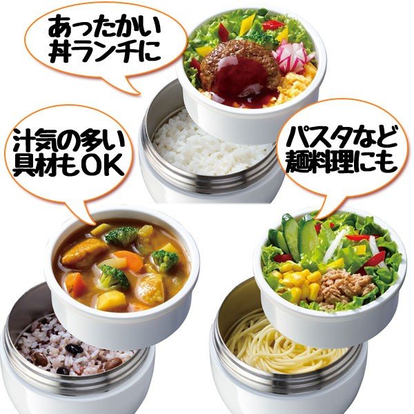 スケーター 弁当箱 保温 抗菌 540ml 保温弁当箱 丼 ランチジャー