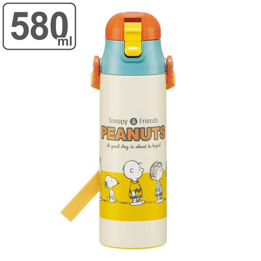 スケーター 水筒 580ml ステンレス 直飲み ダイレクトボトル PEANUTS