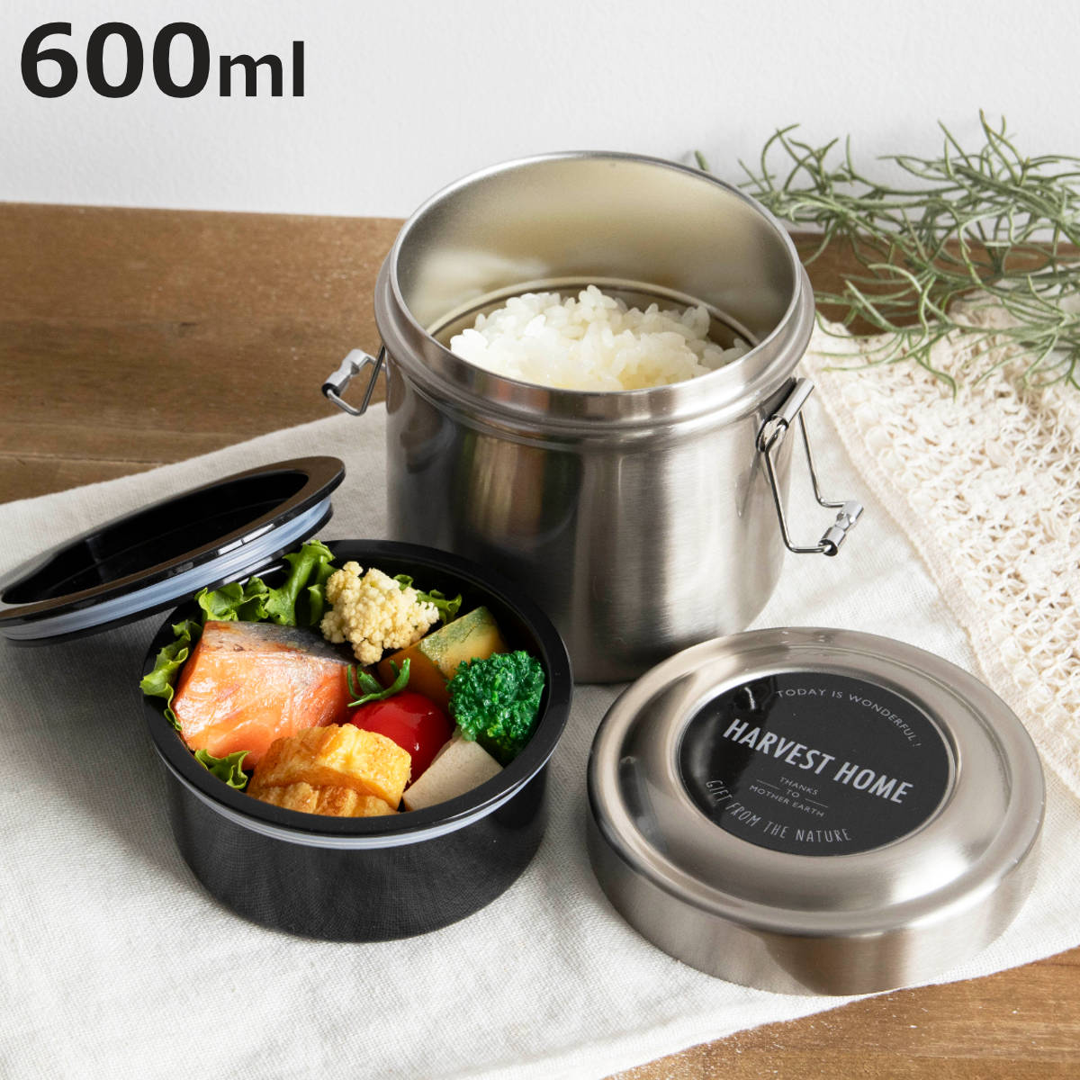 スケーター 弁当箱 保温 丼 600ml 抗菌 真空ステンレス 保温弁当箱