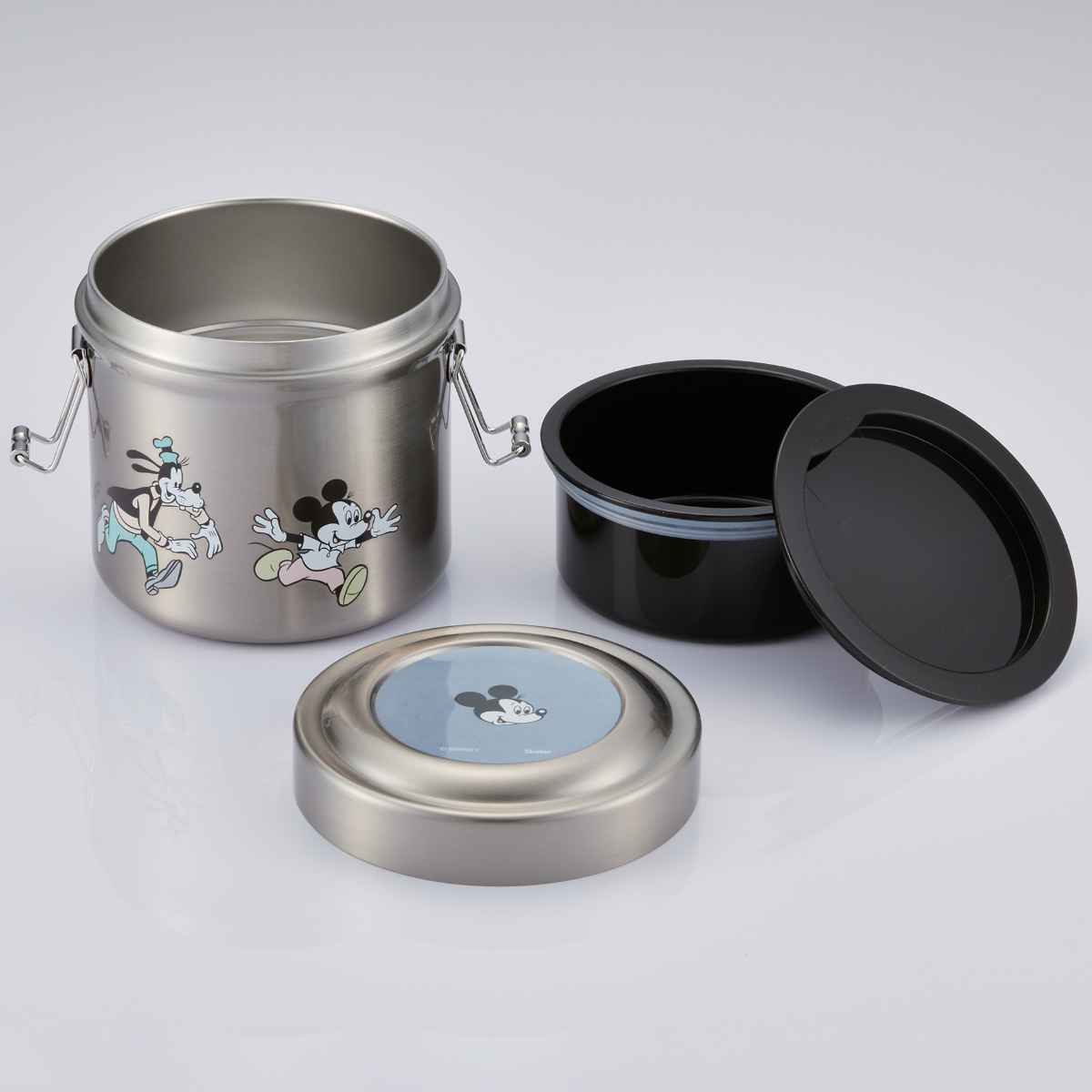 ミッキーマウス ステンレス 　　　　　　　弁当箱 蓋付き Disney（ディズニー） 弁当箱 保温 600ml 丼 抗菌 真空ステンレス