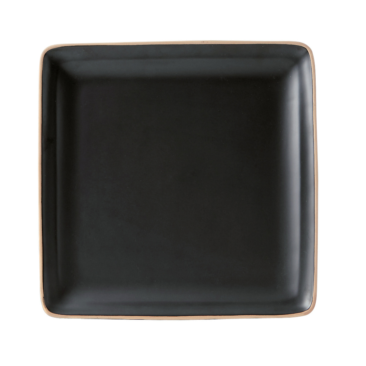 プレート 23cm スクエアプレート エッジライン 陶器 （ 食洗機対応