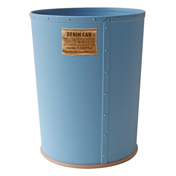 ゴミ箱 15L フタなし デニムカン リング付き 屑入れ 収納 （ ごみ箱 15