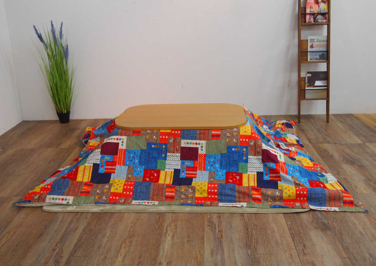 ブランド登録なし - こたつ布団覆面すること 185×235糎 矩形 綿100％ 日本製 （ こたつ布団 覆面すること コタツ布団 洗える コタツ布団覆面すること こたつ覆面すること コタツ覆面すること パッチワーク風 ）