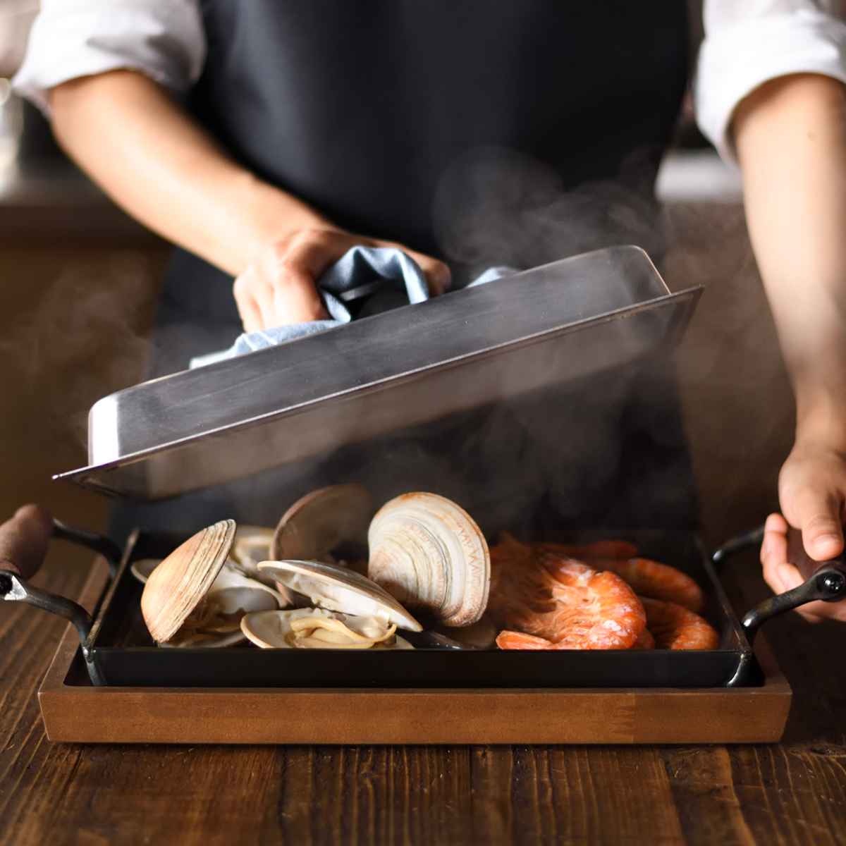 オークス（AUX） ウッドボード 大人の鉄板 鉄板 大用 （ 鉄板大用 木製
