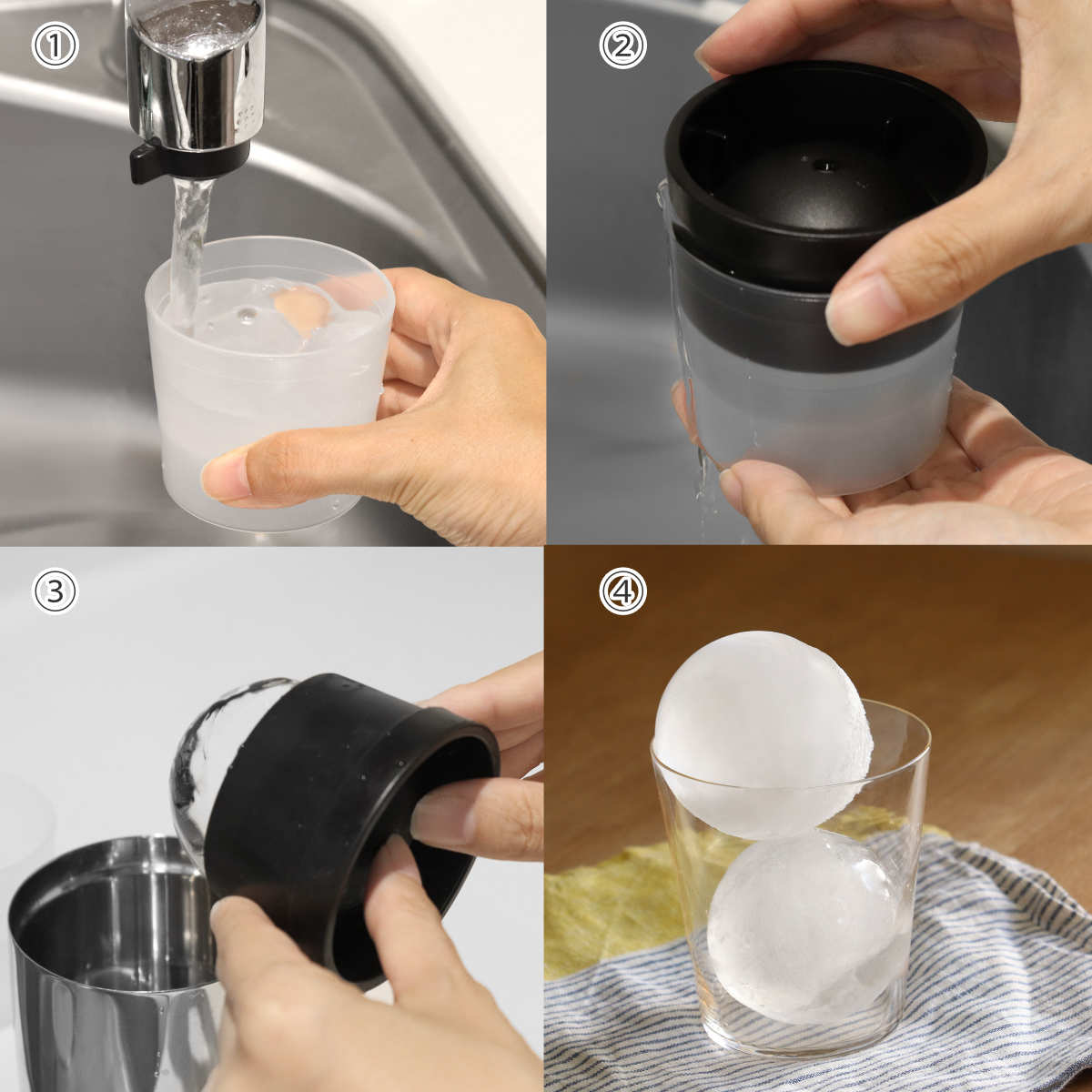 吉川国工業所 製氷器 俺の丸氷 タンブラーセット ステンレス （ 日本製
