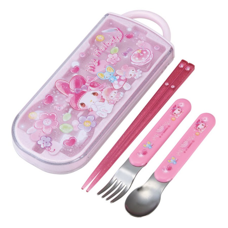 スケーター トリオセット 抗菌 箸 スプーン フォーク マイメロディ