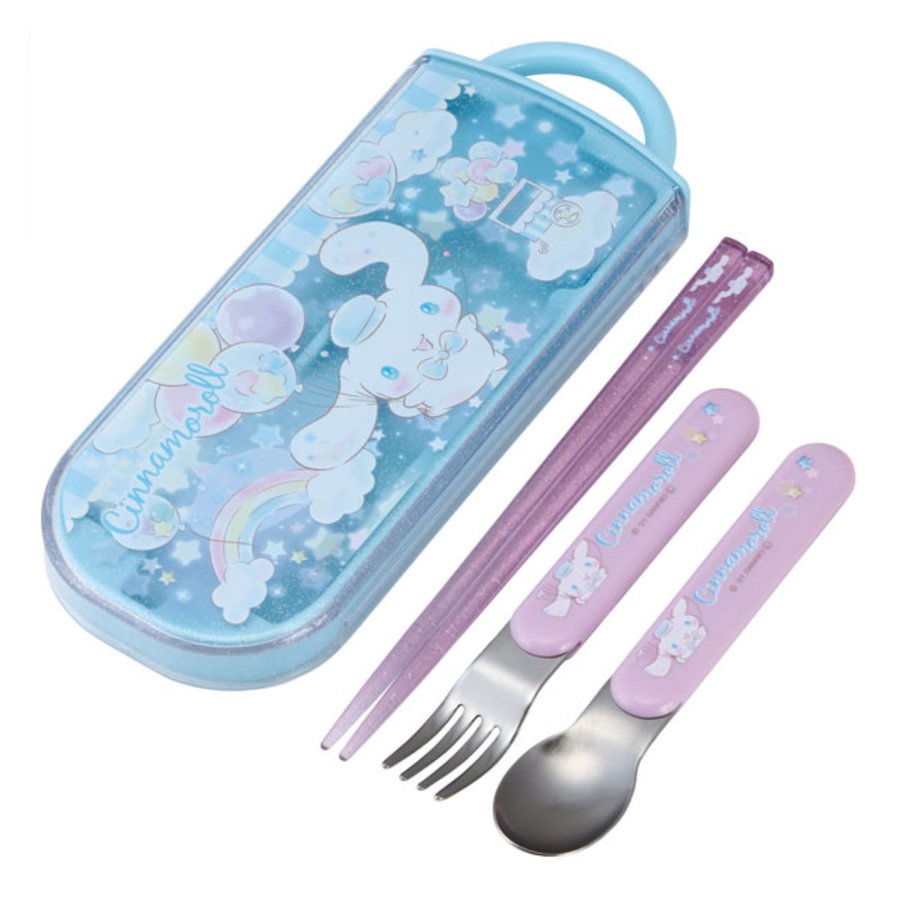 カトラリーセット スプーン5本 箸付き スケーター トリオセット 抗菌 箸 スプーン フォーク シナモロール