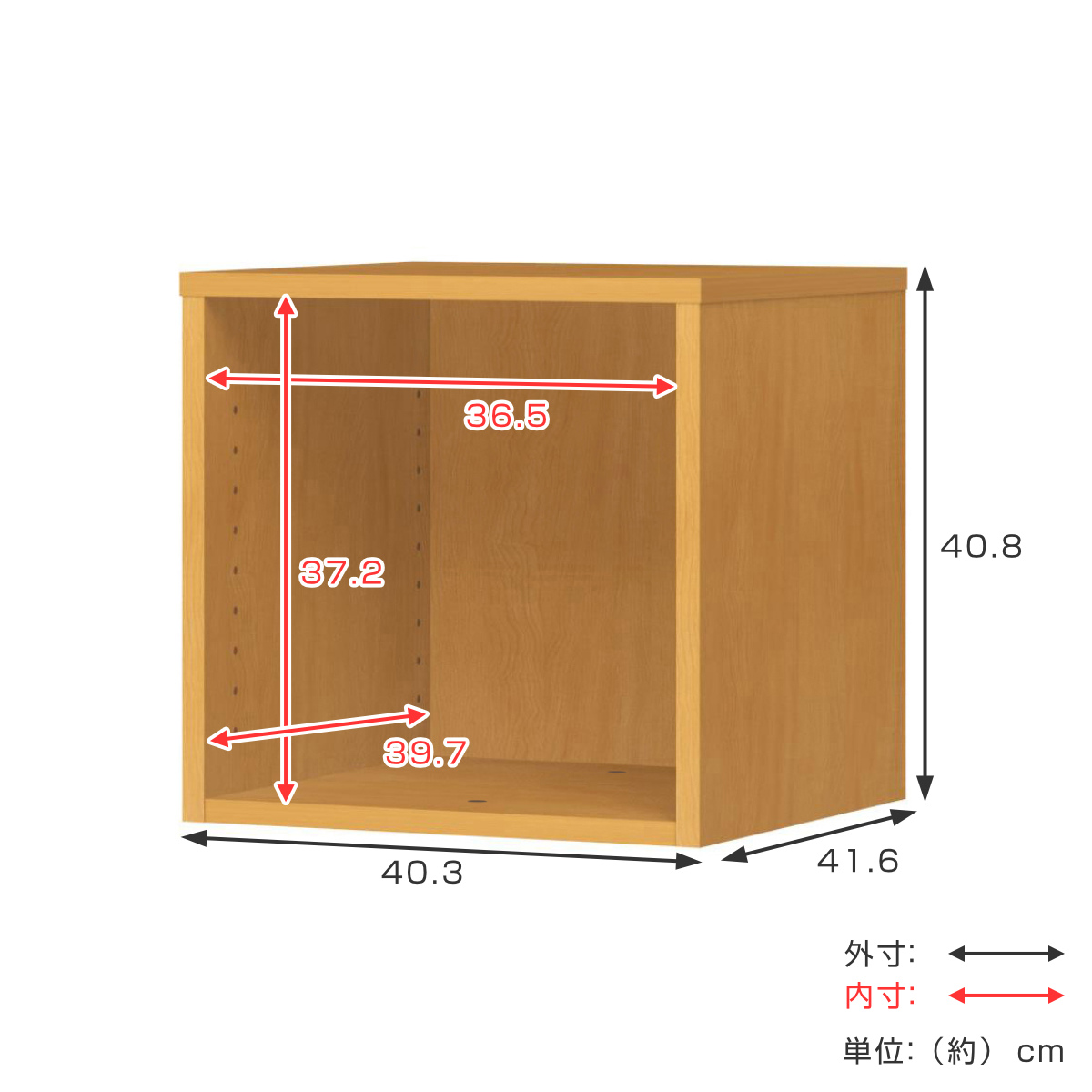 専用上置き棚 チョイスグリッドラック 1列タイプ 幅40.3cm ミディアムディープ用 （ 上置き棚 専用パーツ 追加オプション チョイスグリッドラック専用 ）の画像