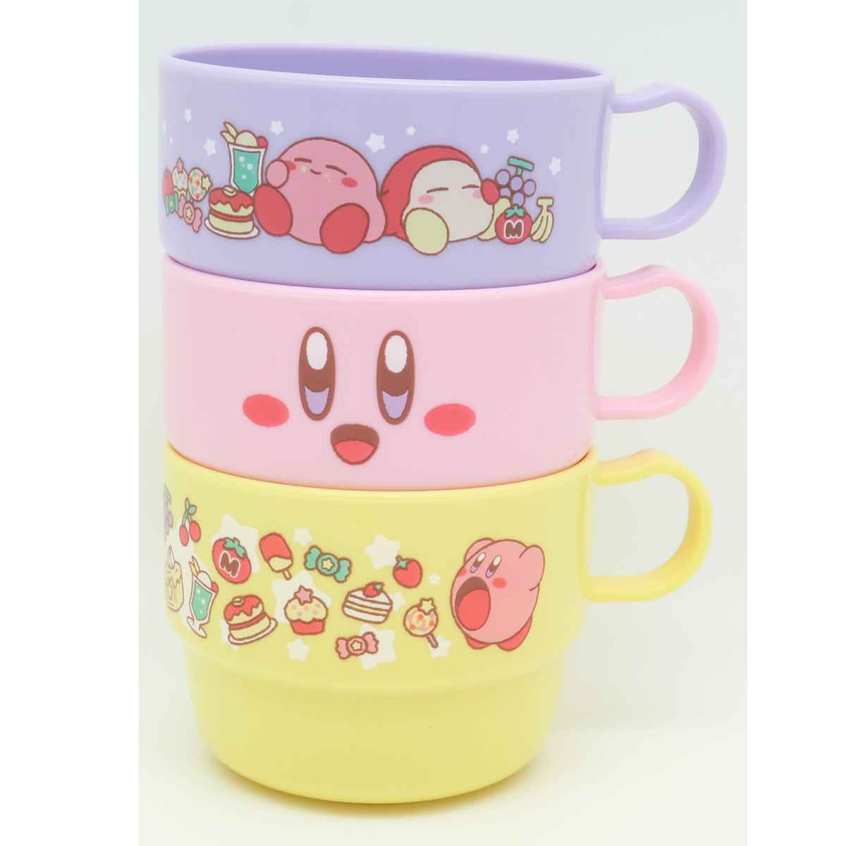 コップ 3個入り 星のカービィ プラスチック ...の詳細画像1