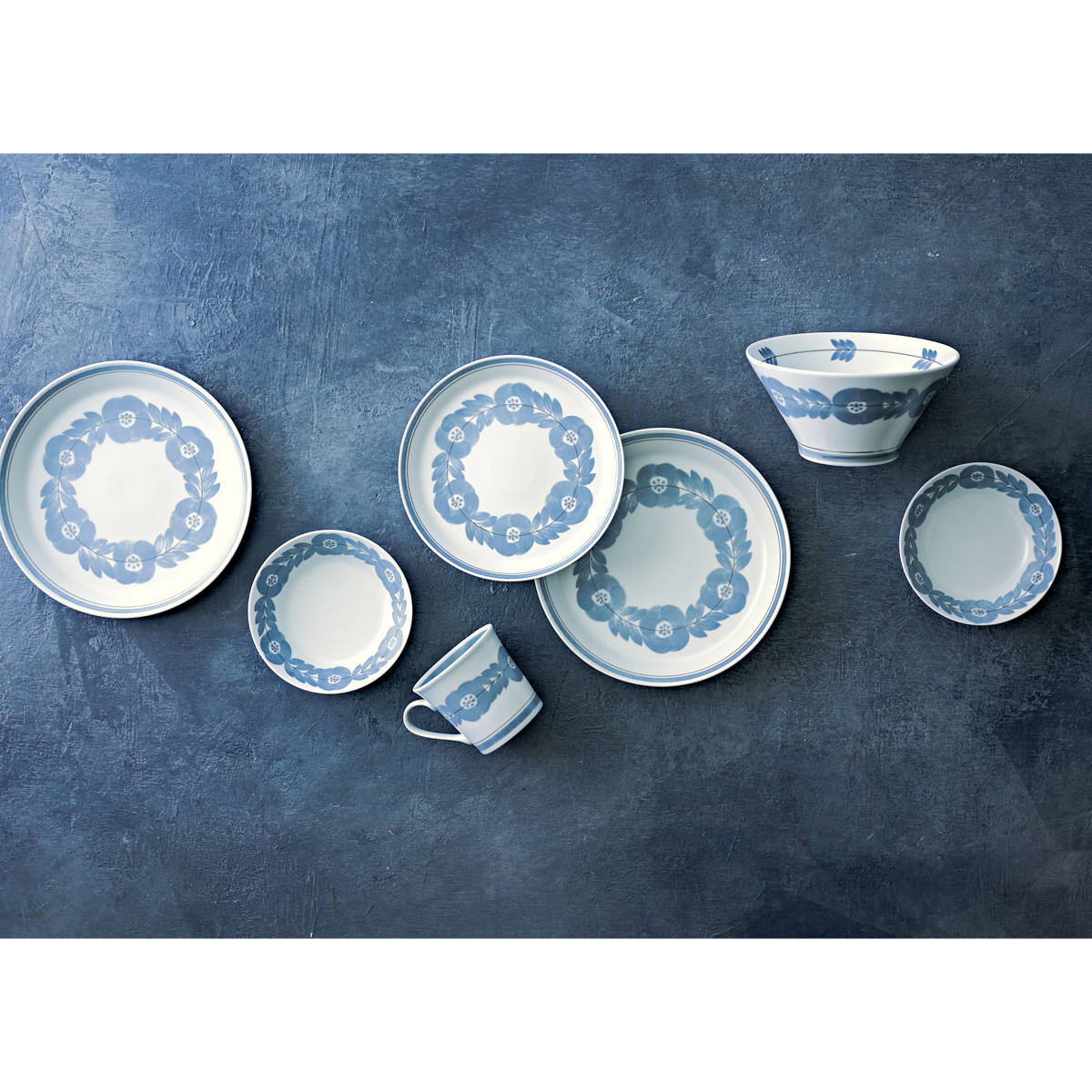 プレート 20cm ブロッサム 磁器 美濃焼 5枚セット （ 食洗機対応 電子