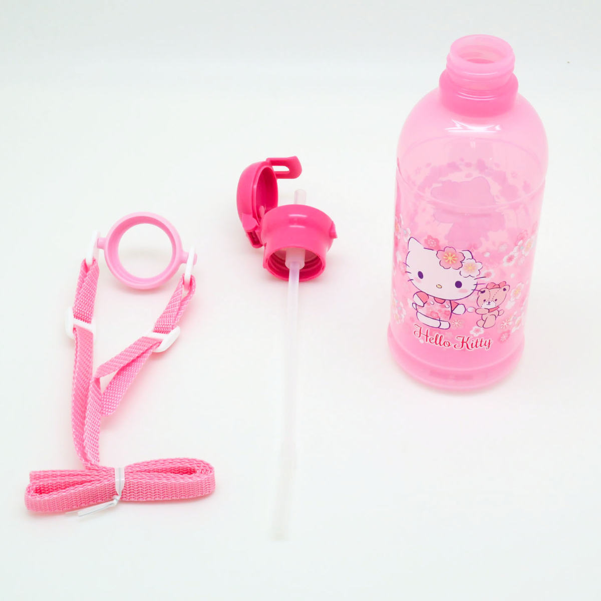 OSK（オーエスケー） 水筒 キッズ 400ml プラスチック ストロー ハロー