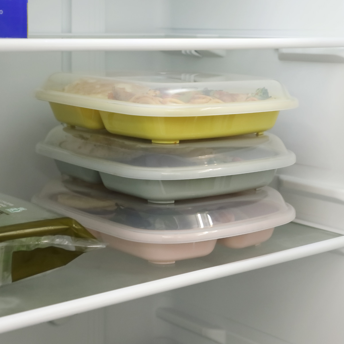 ＆NE ランチプレート フタ付き 26cm Rakura プラスチック 日本製 （ 食洗機対応 レンジ対応 フタ付きランチプレート 角型 薄型 ...