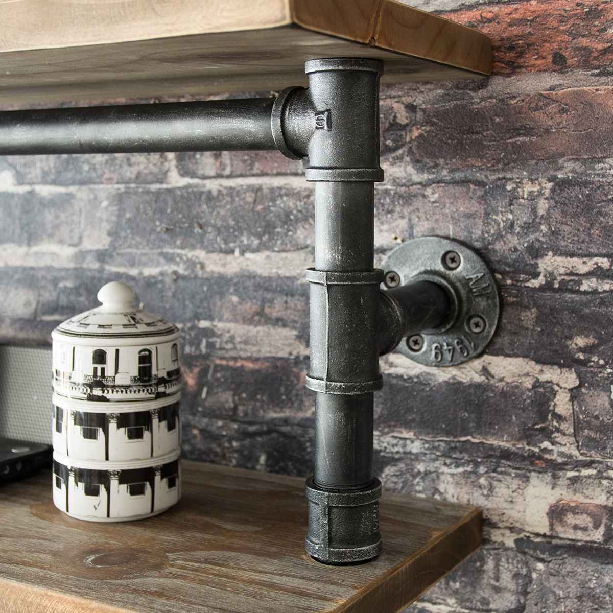 宮武製作所 ウォールラック 3段 インダストリアル調 配管フレーム 幅