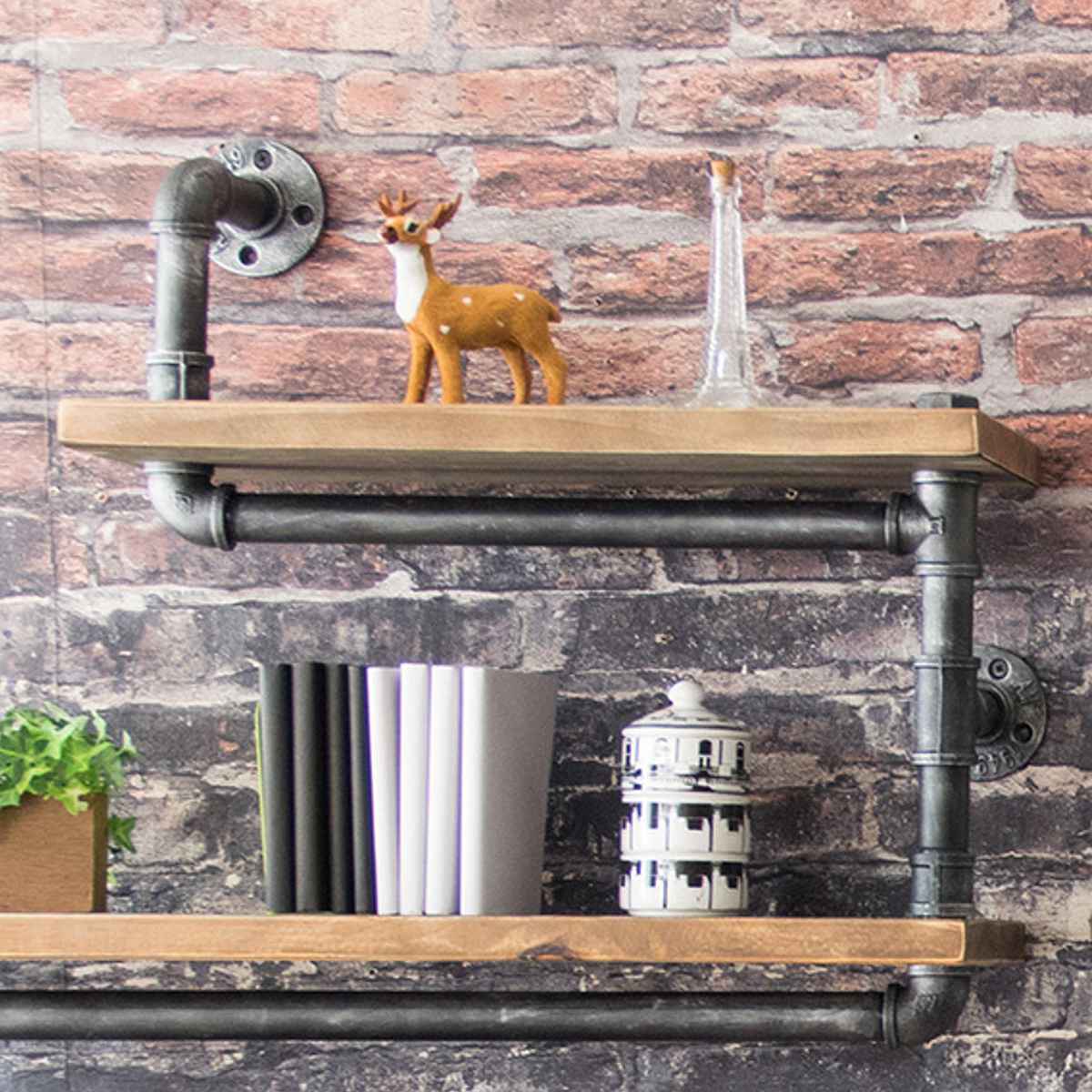 宮武製作所 ウォールラック 3段 インダストリアル調 配管フレーム 幅