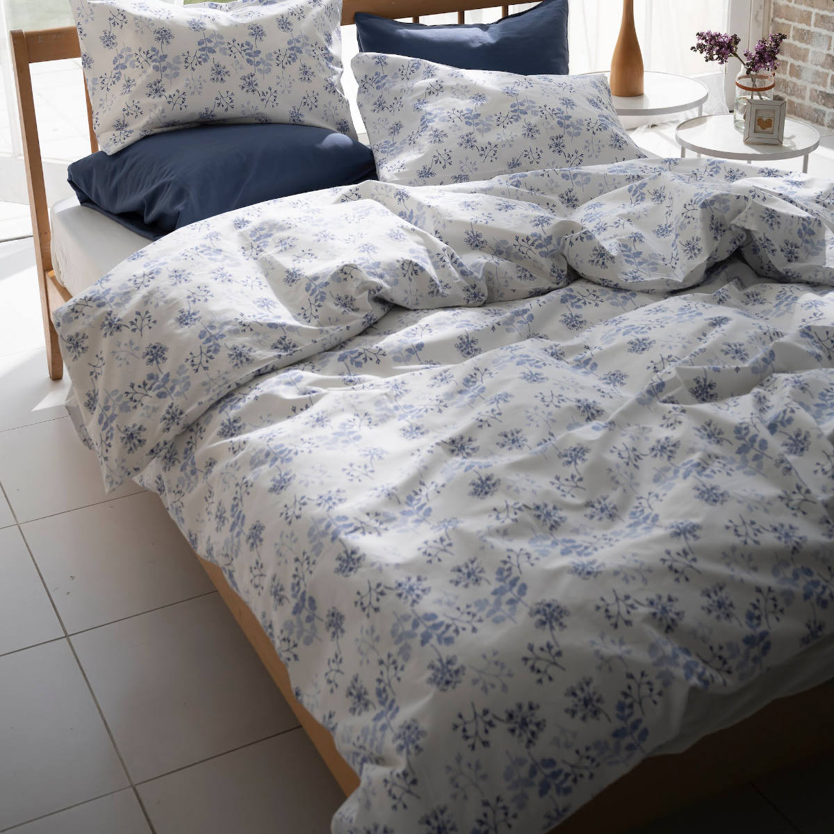 掛け布団カバー Fab the Home シングル ハーベスト 花柄 綿100