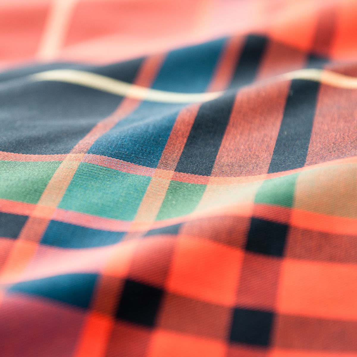 掛け布団カバー Fab the Home ダブル ハイランド チェック柄 綿100