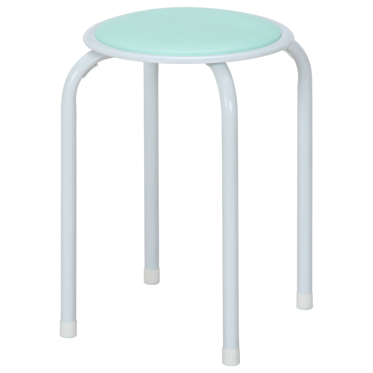 不二貿易（Fuji Boeki） 丸椅子 12脚セット カラフル 高さ45cm