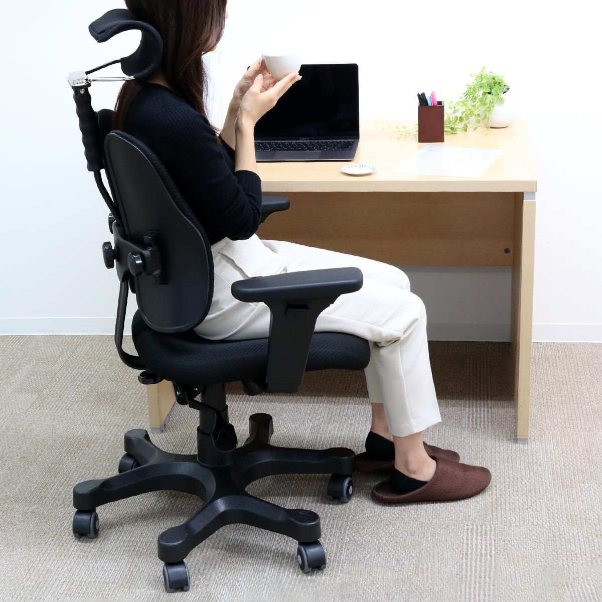 Duorest デュオレスト オフィスチェア 座面高40.8〜49.1cm DR-7501SP 