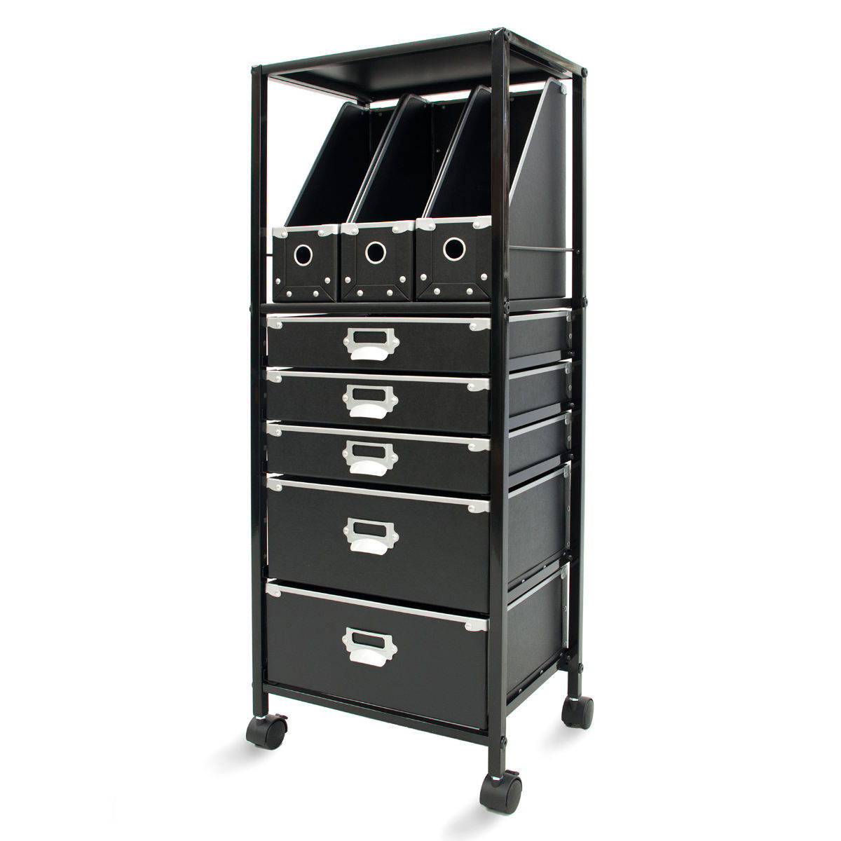 宮武製作所 チェスト ファイルケース付き A4 5段 （ 幅39×奥行27.5×高