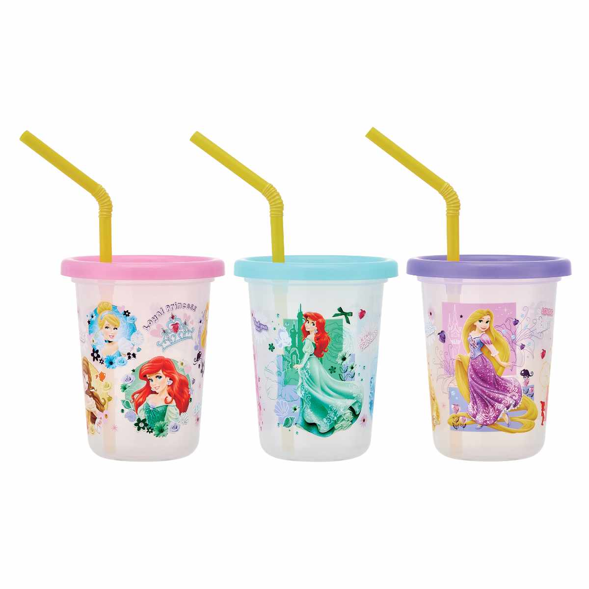 Disney（ディズニー） タンブラー ストロー付き 3個入り 230ml トイ