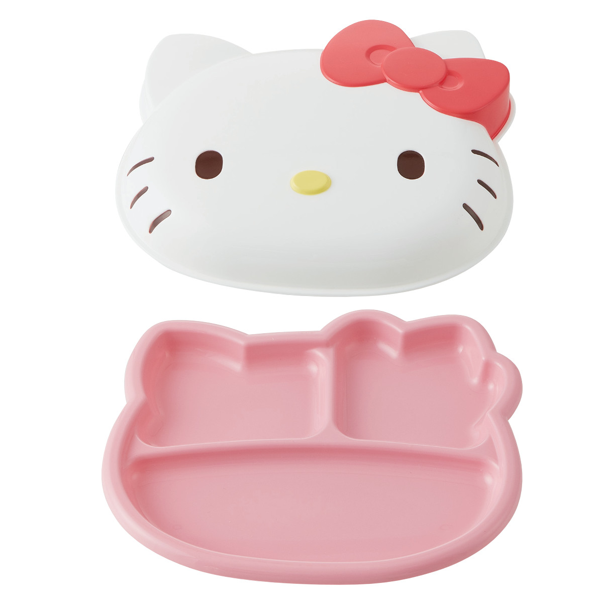 スケーター ランチプレート フタ付き 25cm ハローキティ おうちで