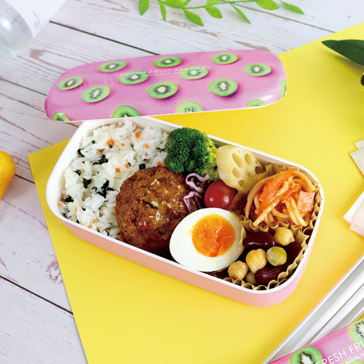 弁当箱 1段 500ml フルーツ スクエア （ お弁当箱 ランチボックス 食洗