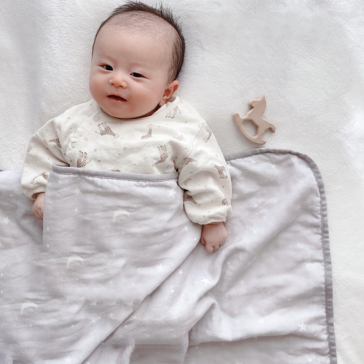 lien de famille（リヤンドファミーユ） ブランケット 綿100% 北欧