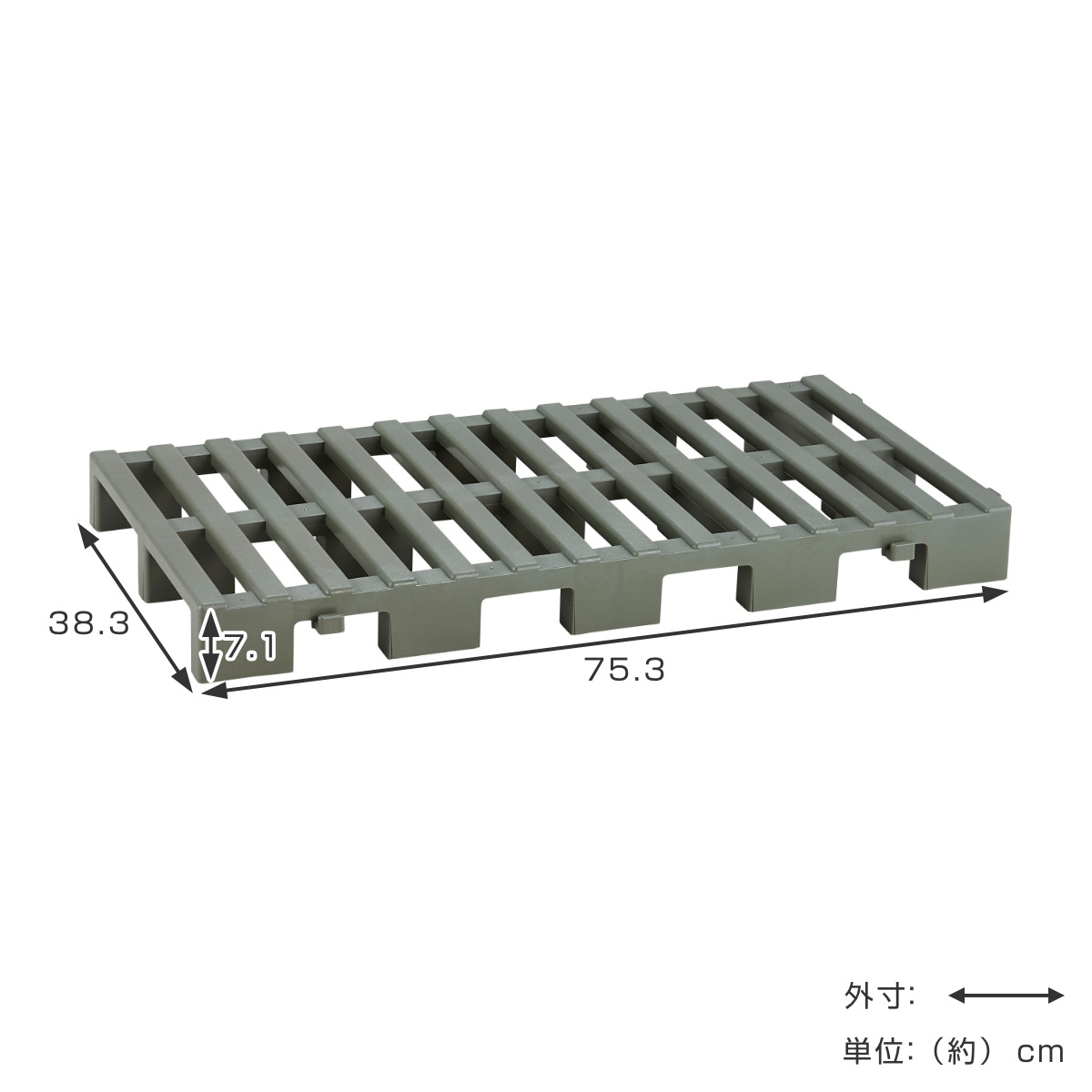 �������ꂷ�̂� �N���[���p���b�g �A���^�C�v 1����� ��38.3�~���s75.3�~����7.1cm �i �p���b�g ���̂� �v���X�`�b�N ������ �z�c ���[ ���{�� �N���[�[�b�g �j �֘A�摜2