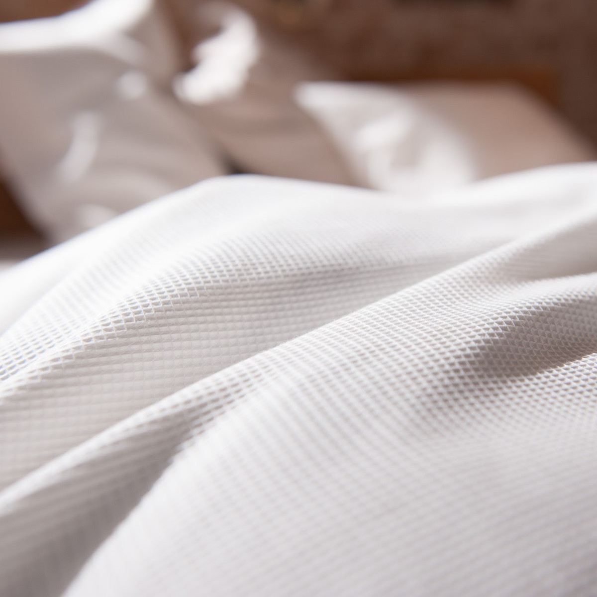 掛け布団カバー ダブル ワッフル ハニカム 綿100％ Fab the Home