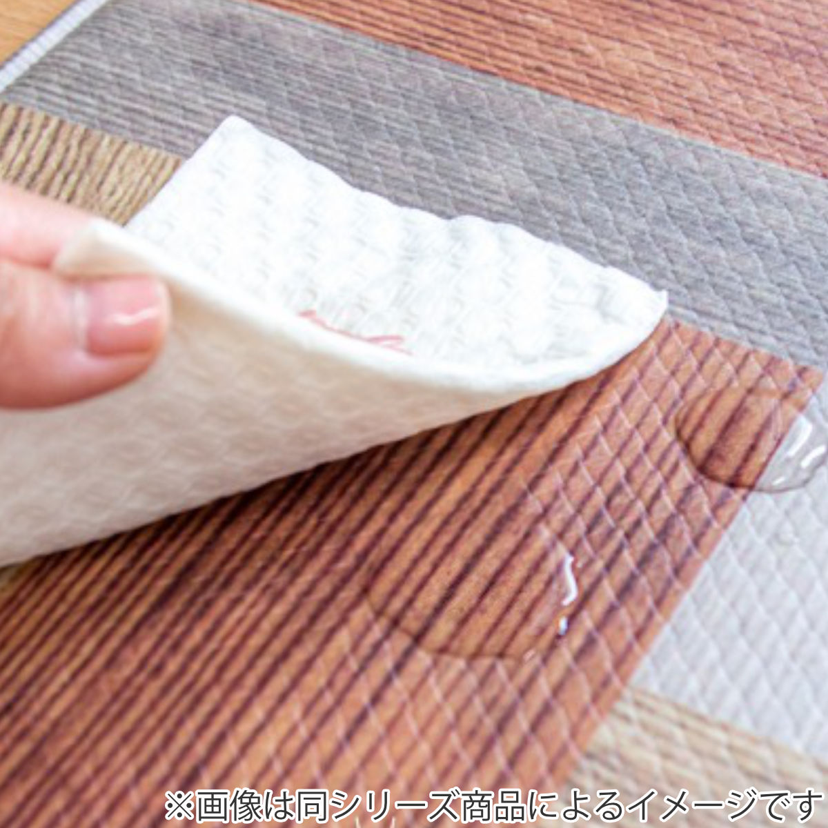 キッチンマット 拭ける PVC 花柄 フィオレ...の詳細画像2