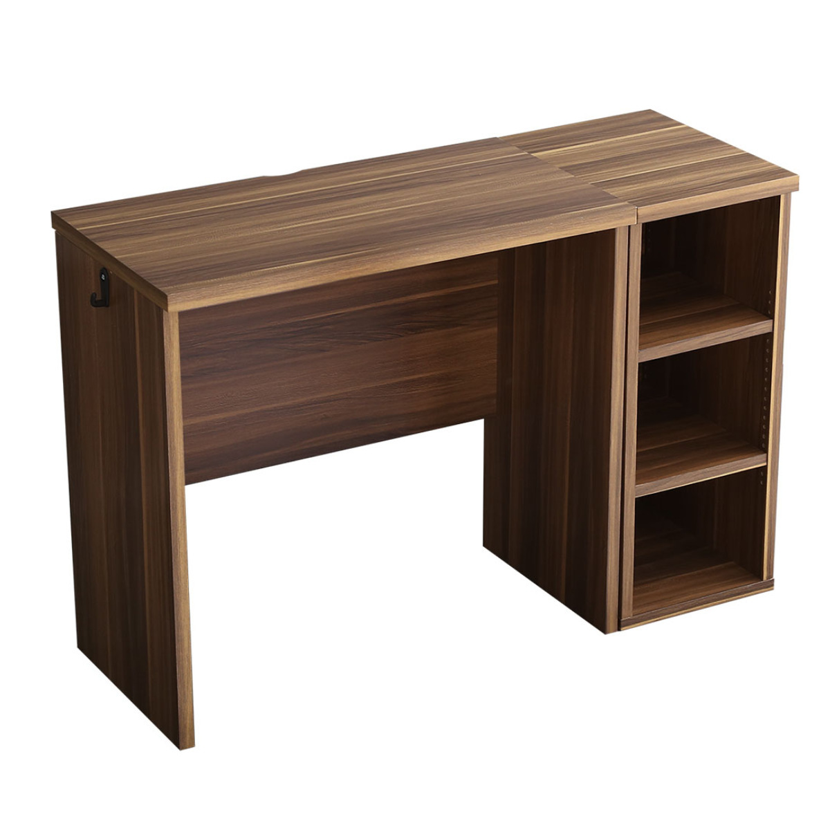 デスクセット デスク 幅75cm サイドラック 幅30cm 木目調 （ スリム