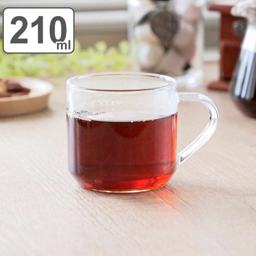 �}�O�J�b�v 210ml S �N���A CAFECA �ϔM�K���X �i �H���Ή� �d�q�����W�Ή� �J�b�v �e�B�[�J�b�v �R�[�q�[�J�b�v �K���X�� �H�� �j