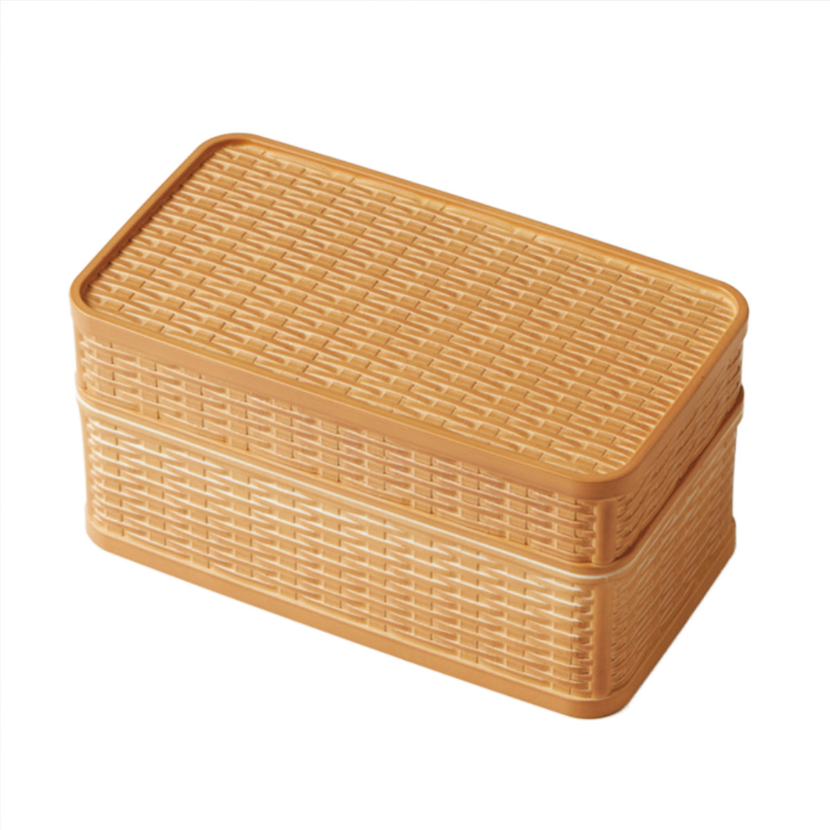 弁当箱 2段 540ml ラット バスケット風 （ お弁当箱 ランチボックス 食