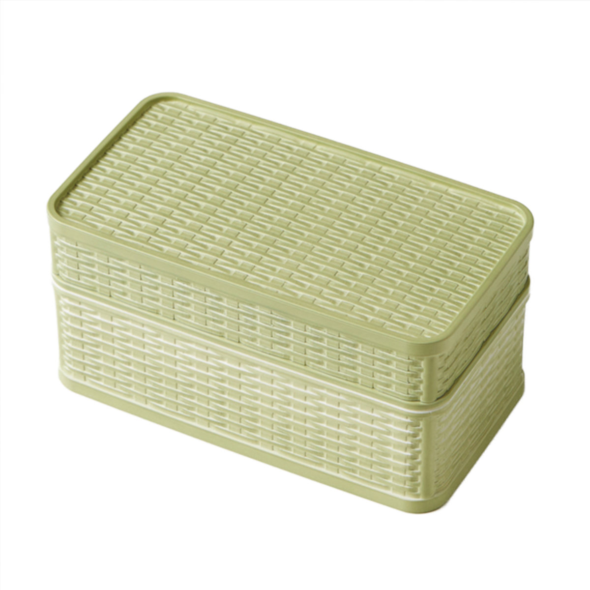 弁当箱 2段 540ml ラット バスケット風 （ お弁当箱 ランチボックス 食