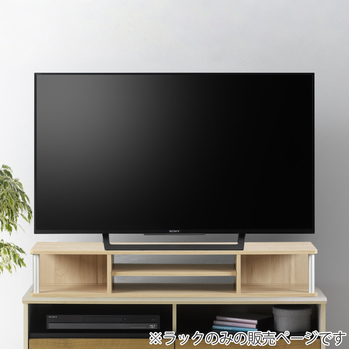 朝日木材加工 ちょい足しラック 幅110cm 2段タイプ テレビ台 AVボード