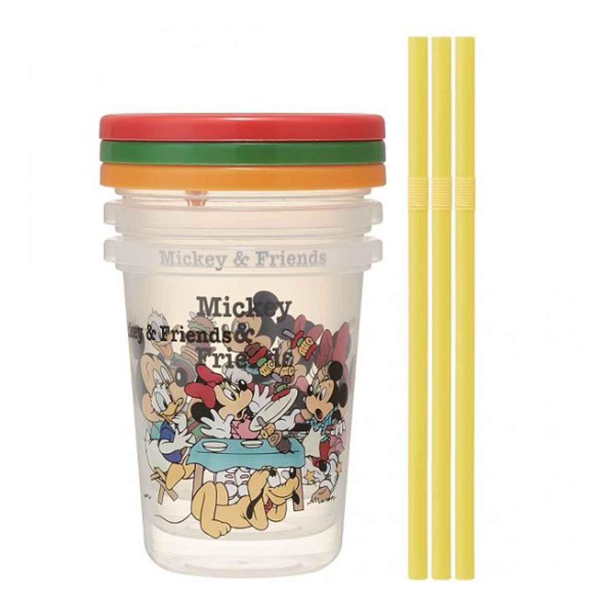 Disney（ディズニー） タンブラー ストロー付き 3個入り 320ml