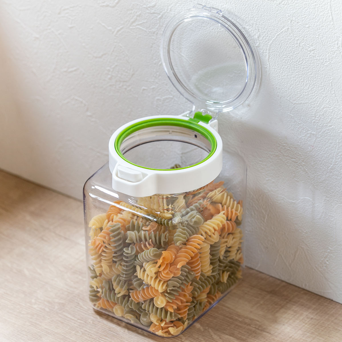 保存容器 密閉 1.6L キーポット 角型 （ ワンプッシュ KEEPOT ラストロ