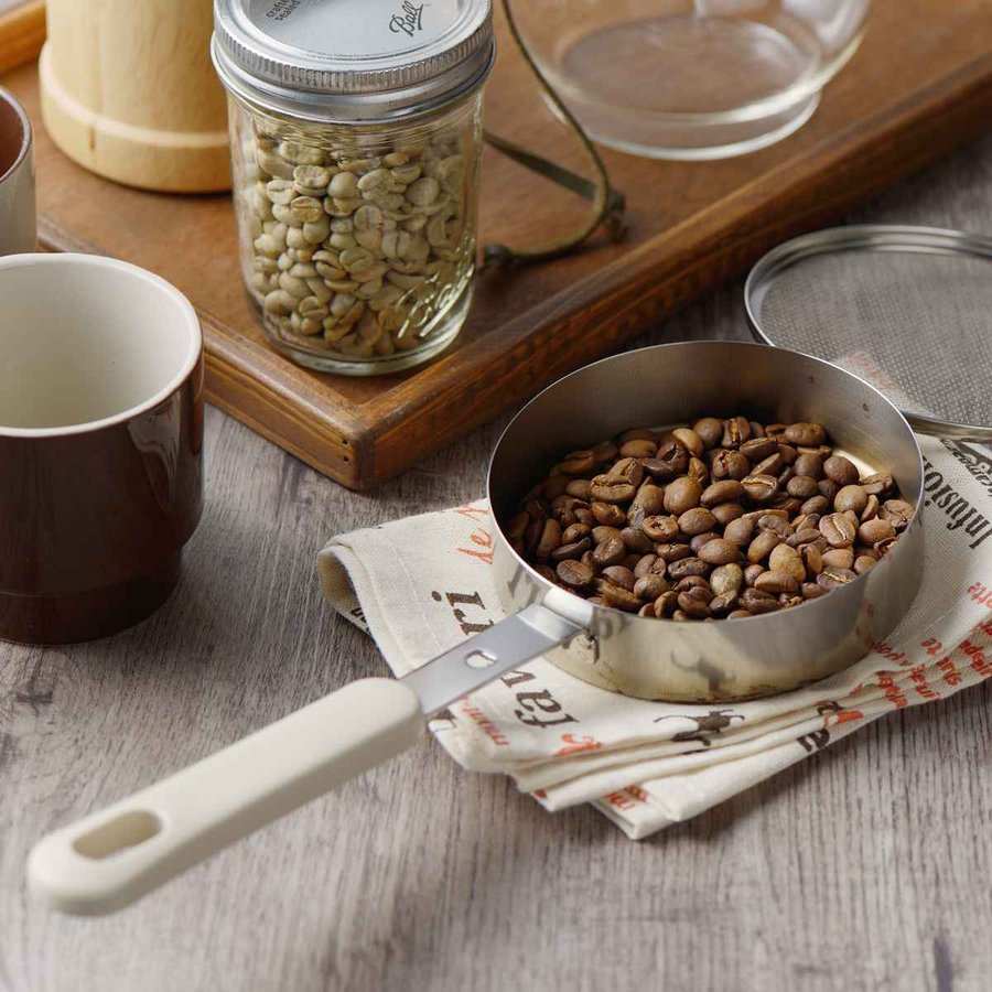 ヨシカワ 調理器具 煎りパン 片手鍋 （ アミ付き 煎り 炒り ステンレス