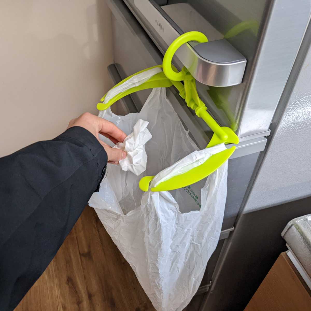 平和工業 レジ袋ホルダー 3個入り （ キッチン 分別 ゴミ箱 レジ袋掛け