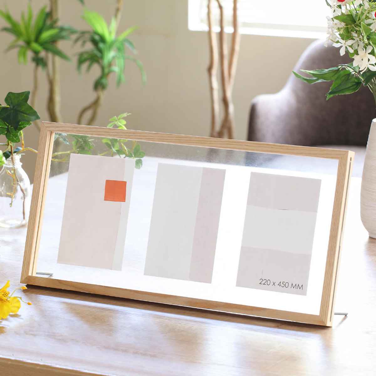 magnet フォトフレーム CAN-04 ポストカードサイズ 3連 （ フォト