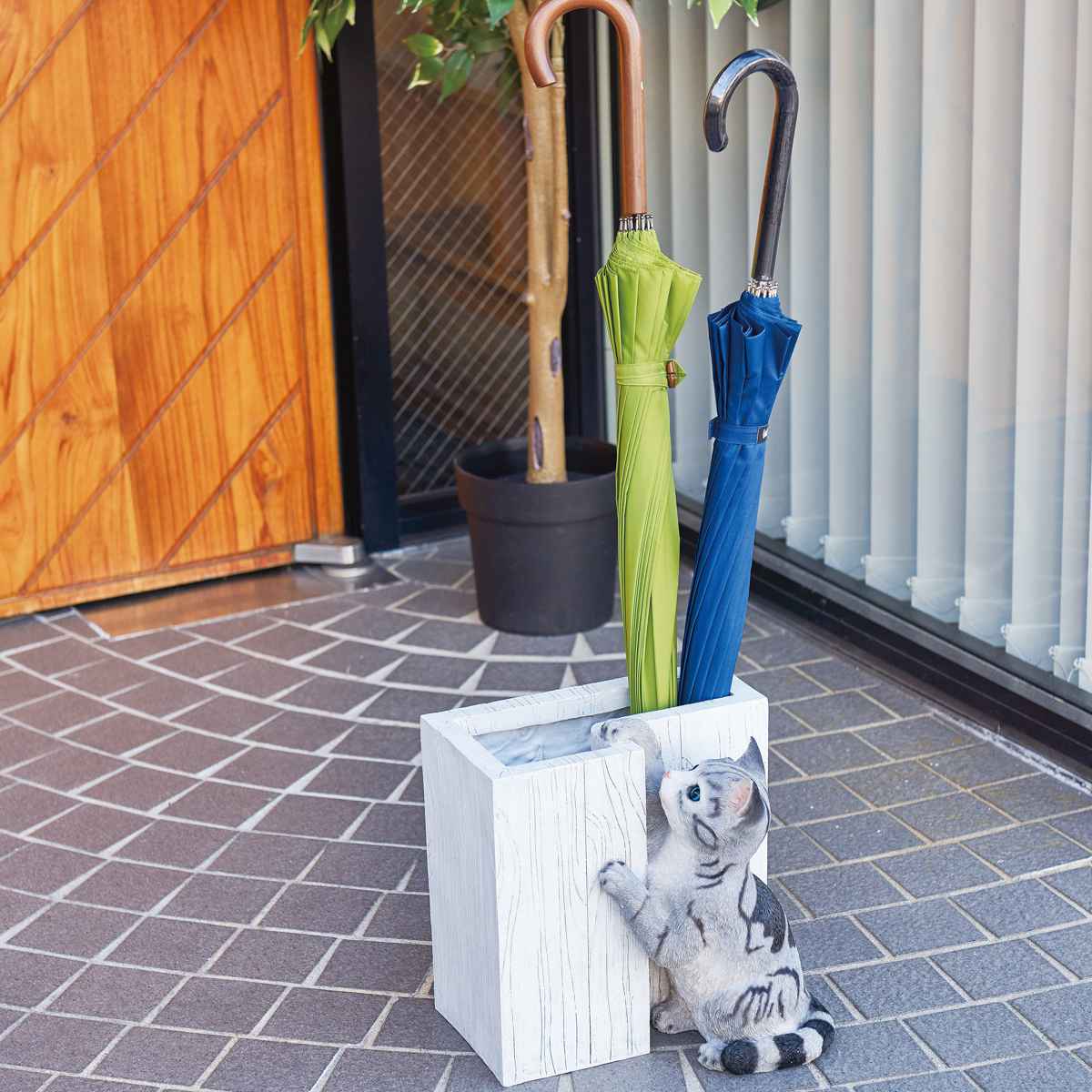 セトクラフト 傘立て 屋外兼用 CAT （ アンブレラスタンド 傘立