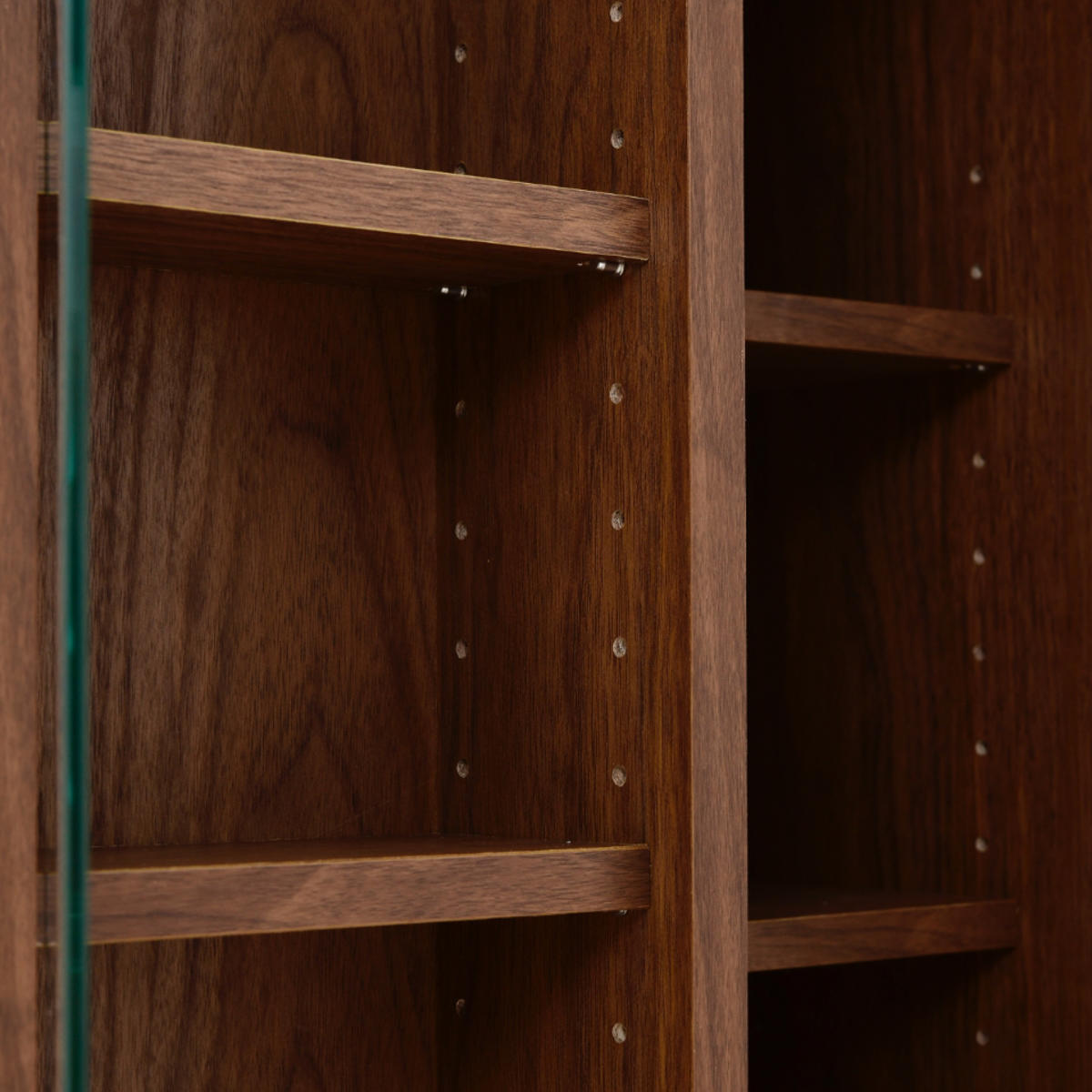 JK-PLAN（ジェイケイ・プラン） マガジンラック スライド収納 ガラス扉