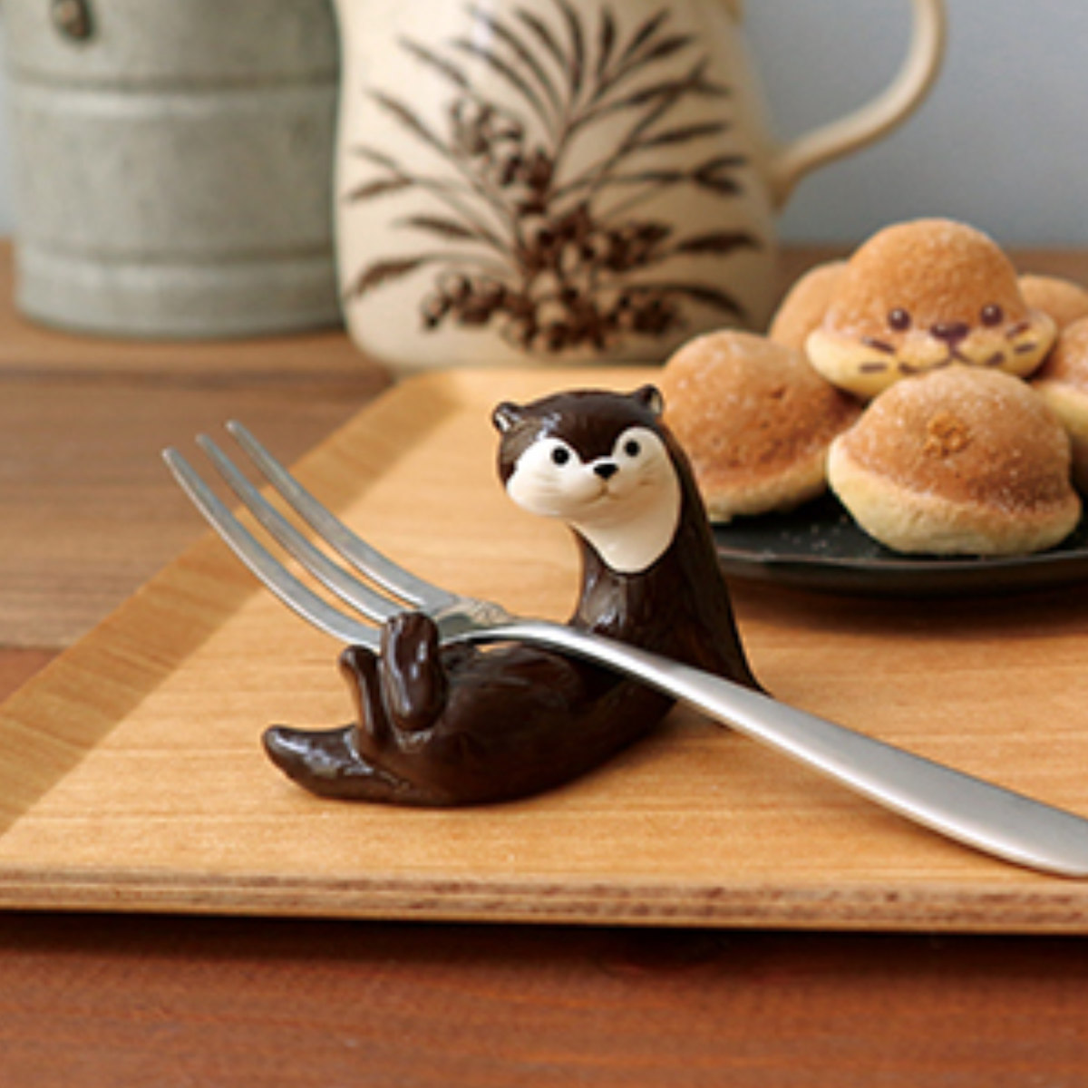 箸置き カワウソ 陶器 （ 箸置 箸おき はし置き はしおき 動物