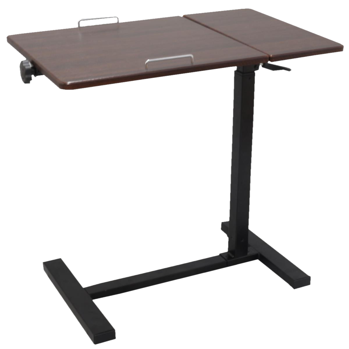 サイドテーブル 高さ63〜82.5cm 高さ調節 角度調整 昇降 木目調