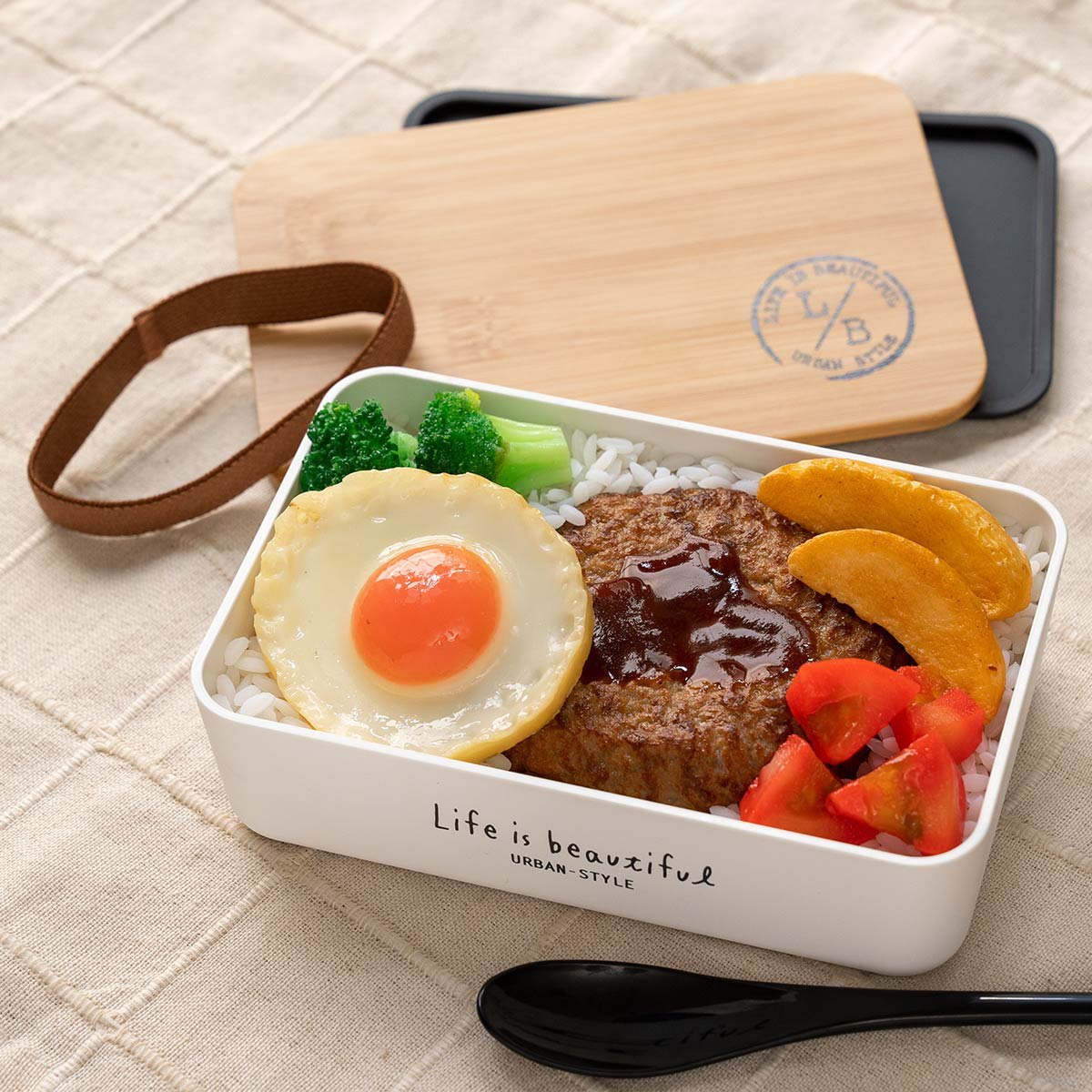 栗原はるみ 木製三角型弁当箱 大 箸 セット 栗原はるみ 木製三角型弁当