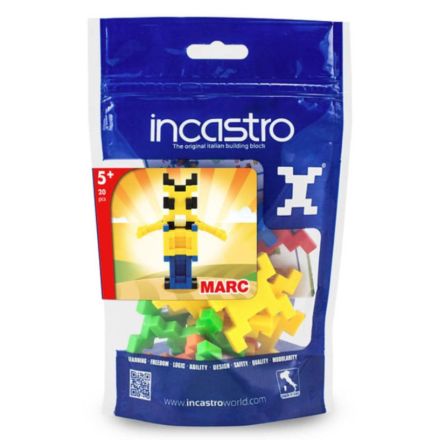 知育玩具 インカストロDoypack Marc20ピース入り （ ブロック オモチャ 宇宙人 5歳以上 イタリア製 知育おもちゃ モッテッソーリ 男の子 女の子 小学生 ）